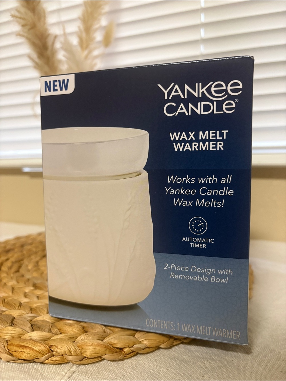 Yankee Candle White Wax Melt warmer